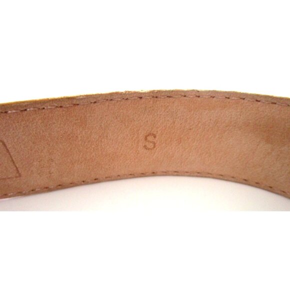 Morgan Taylor Genuine Leather Orange/Light Brown Belt - Women Size Small 24-28" - Picture 9 of 9